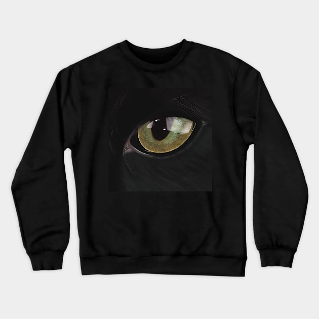 Eye spy a black cat Crewneck Sweatshirt by SwS